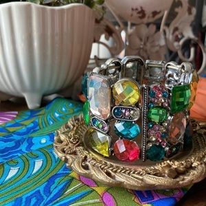 Multicolored Chunky Gemstone Bracelet